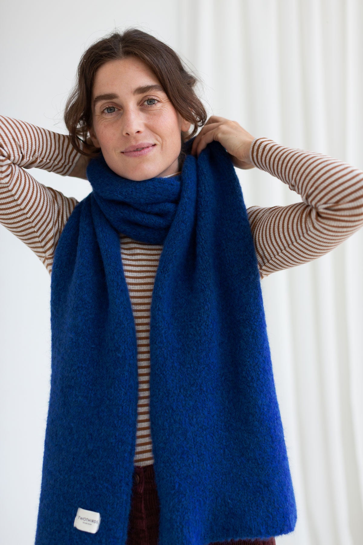 Plain Colour Scarf - Blue