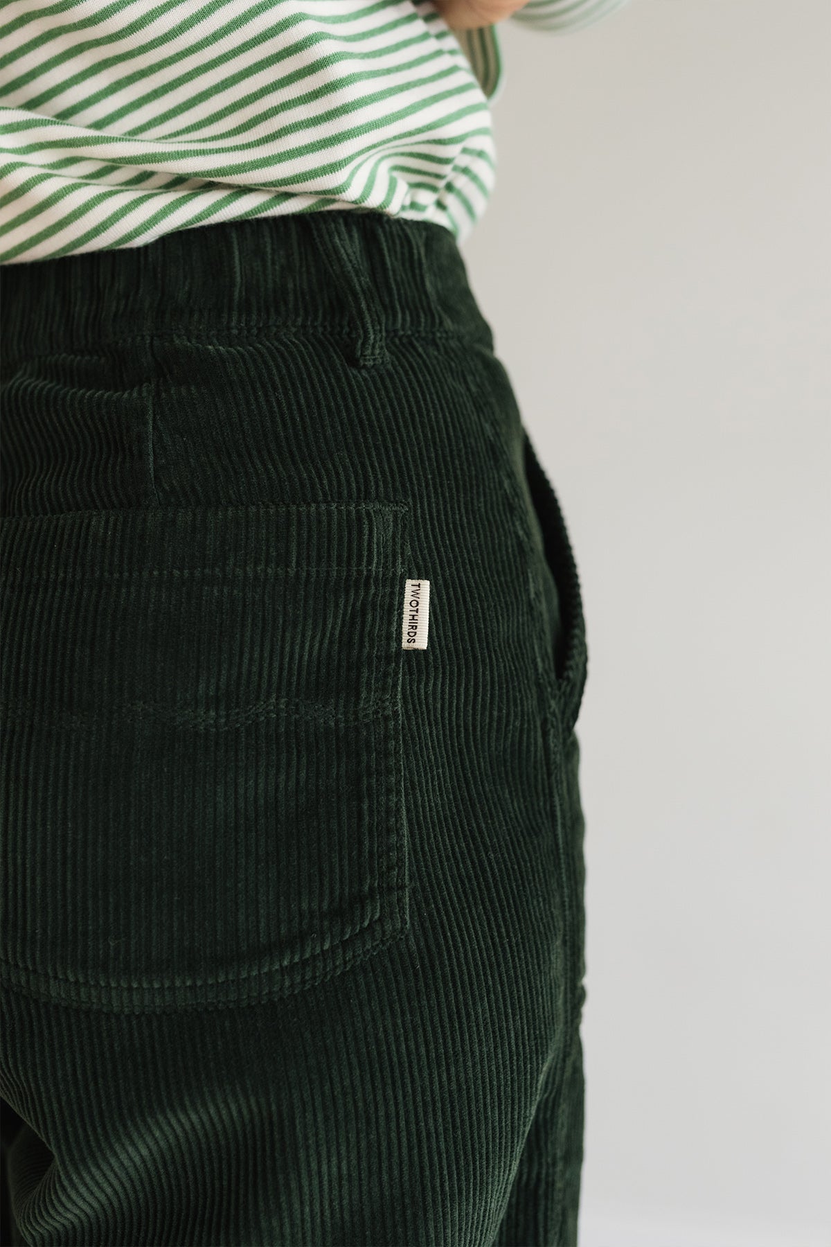 Relaxed fit eco corduroy pants
