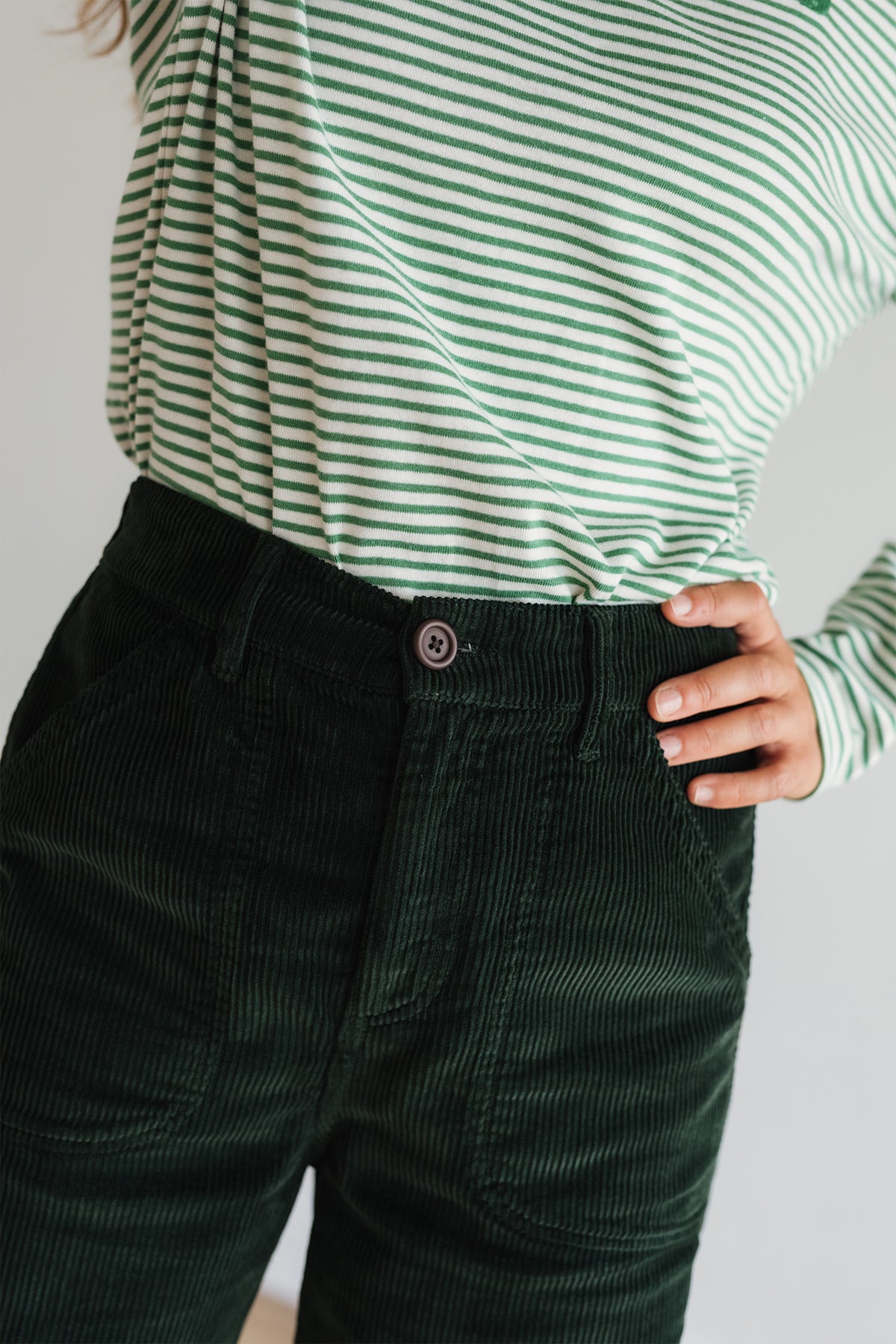 meta-preview, Sustainable women’s green trousers