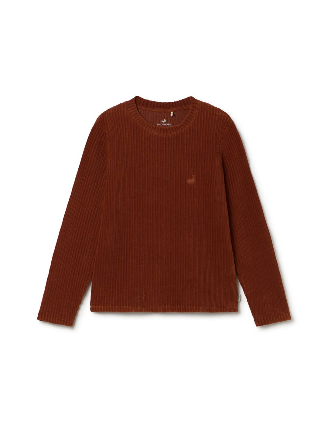 Wine velour top women front
