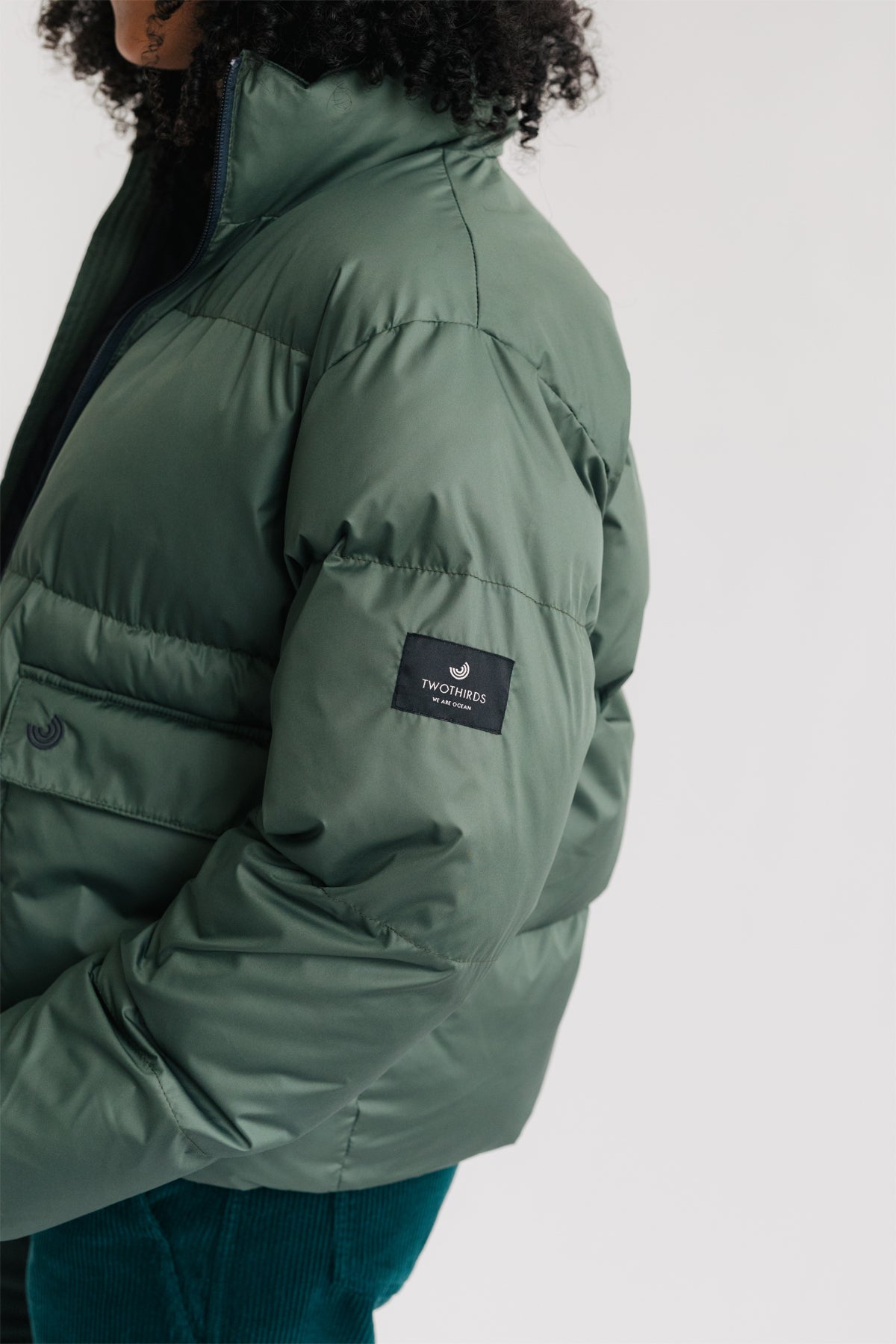 Cropped sustainable women's jacket