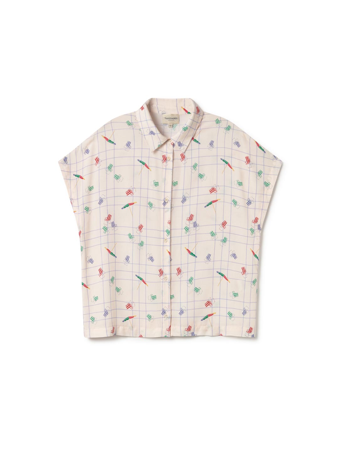 Patterned light weight shirt women front