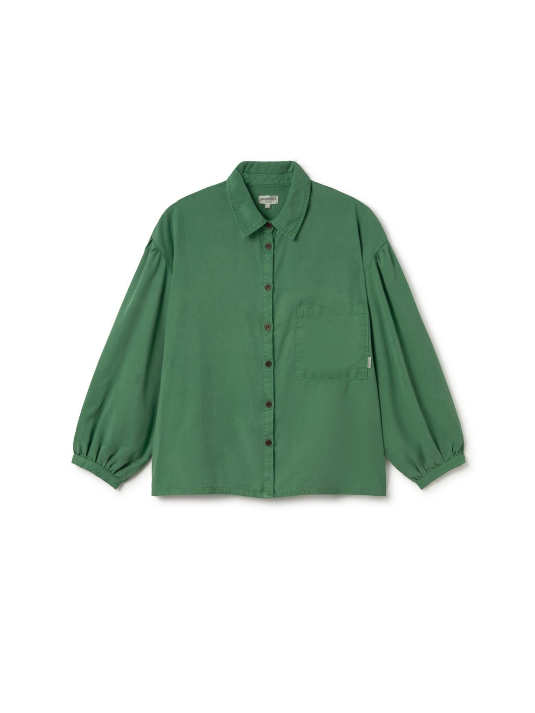 Sustainable women’s green shirt
