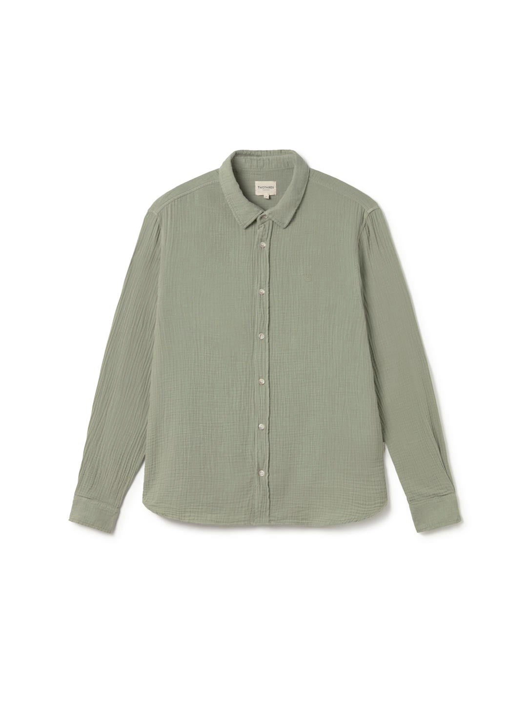 Light green muslin shirt men front