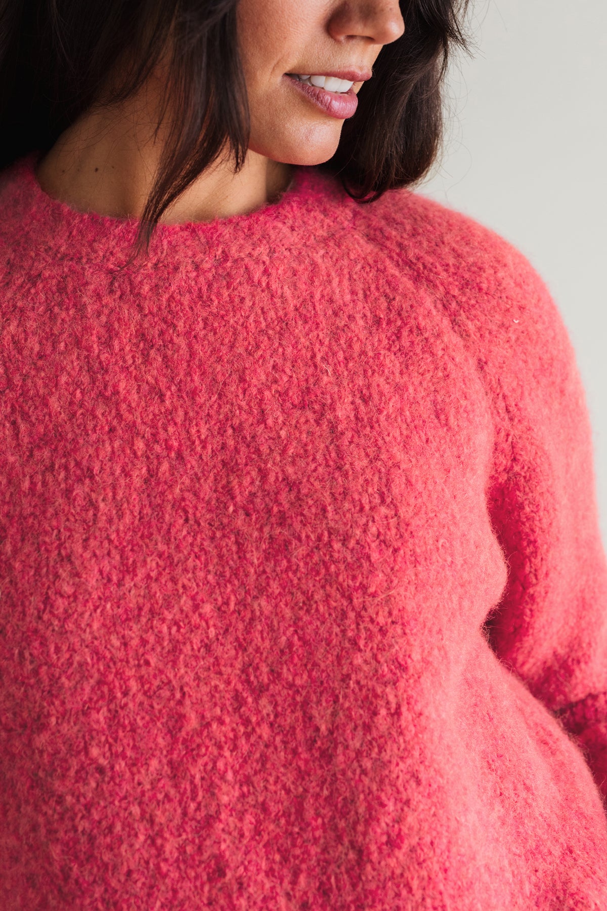 meta-preview, Women’s soft pink cozy knit