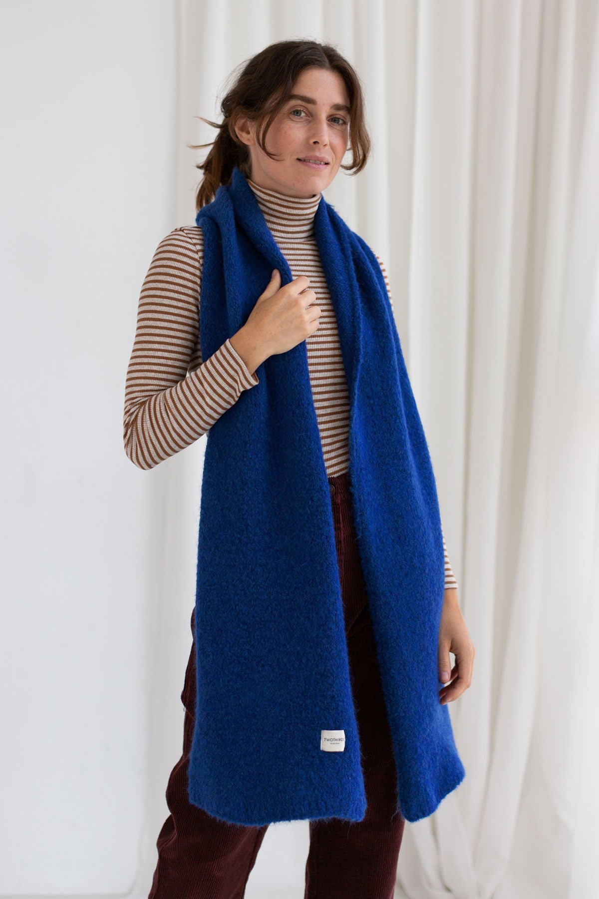 Plain Colour Scarf - Blue
