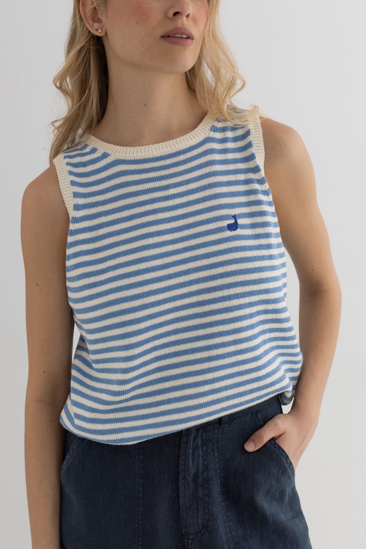Ios - Denim Blue stripes