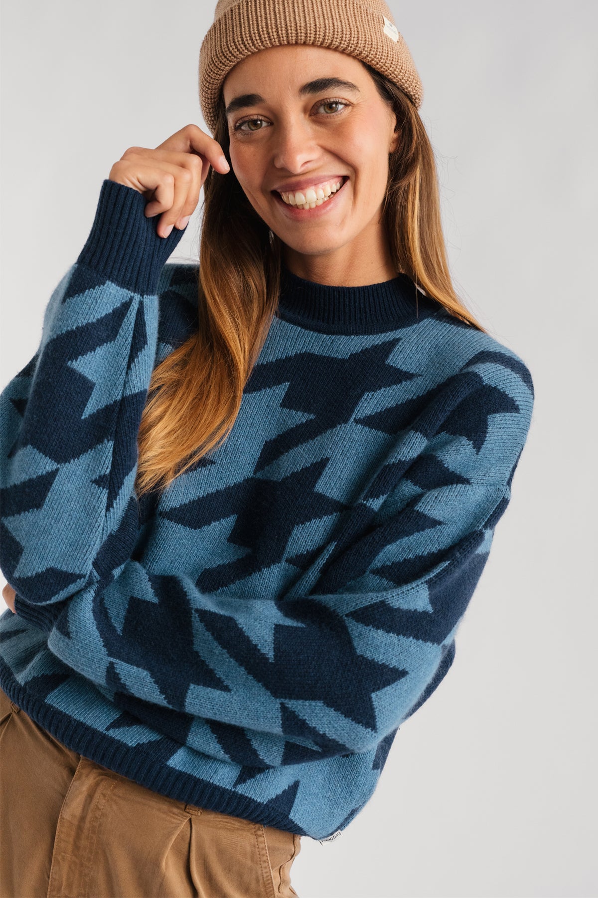 Millisle - Houndstooth Blue
