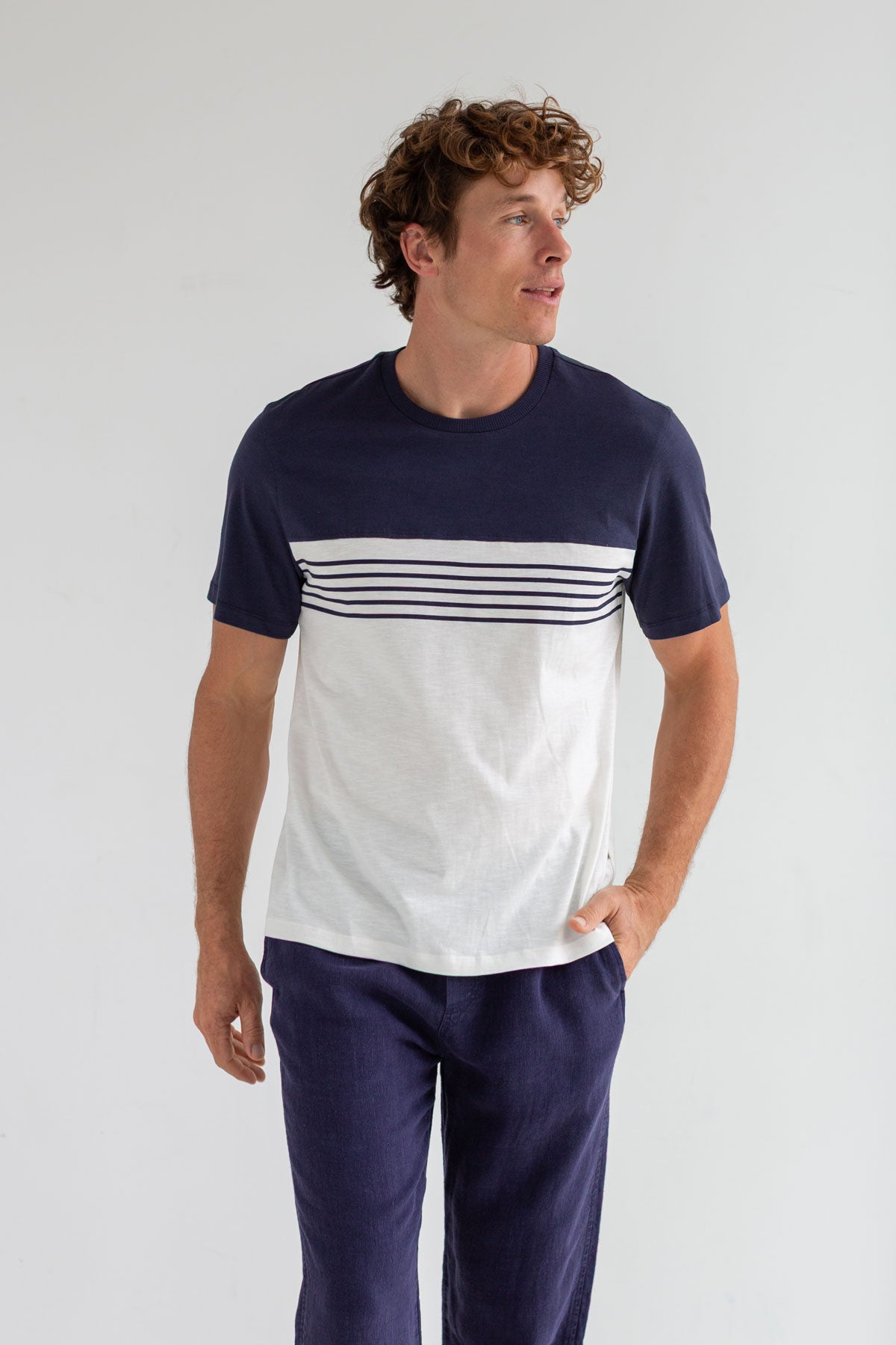 Plavi - Ecru/Navy