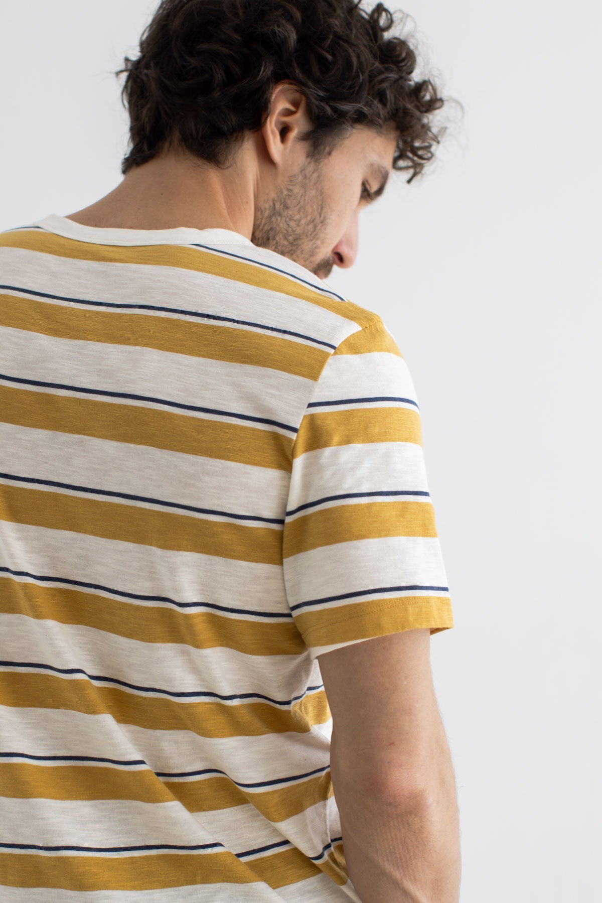 Railey - Mustard and Navy Stripes