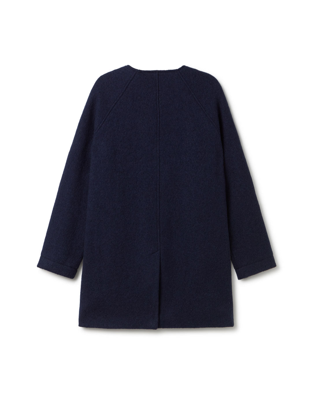 Sustainable navy winter coat