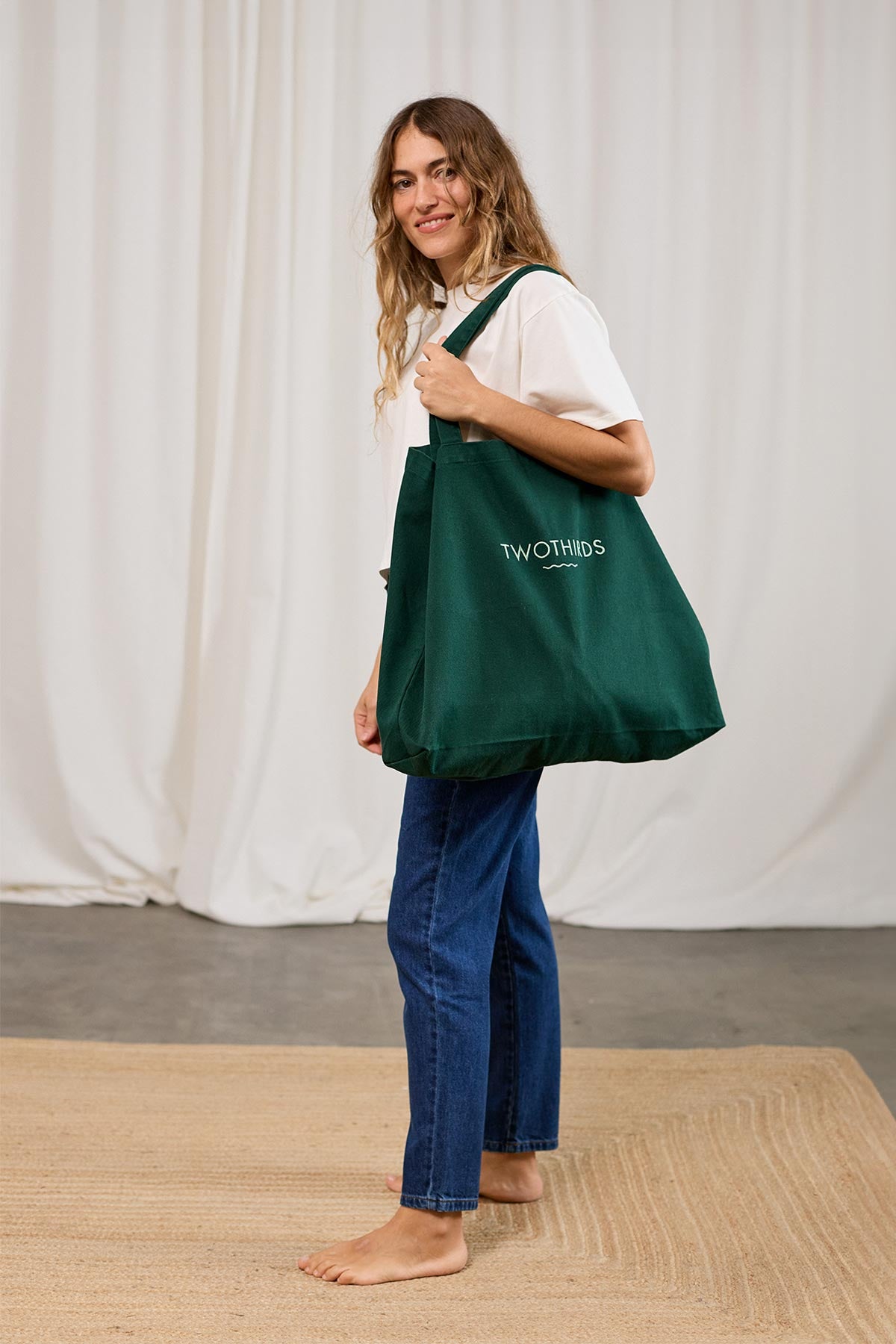 Twill Tote Bag - Garden Green